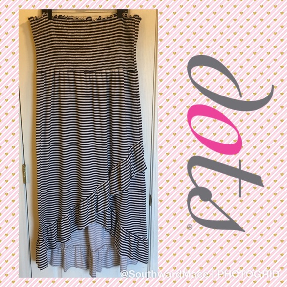 Dots Dresses & Skirts - dots halter dress cute asymmetric ruffle hem